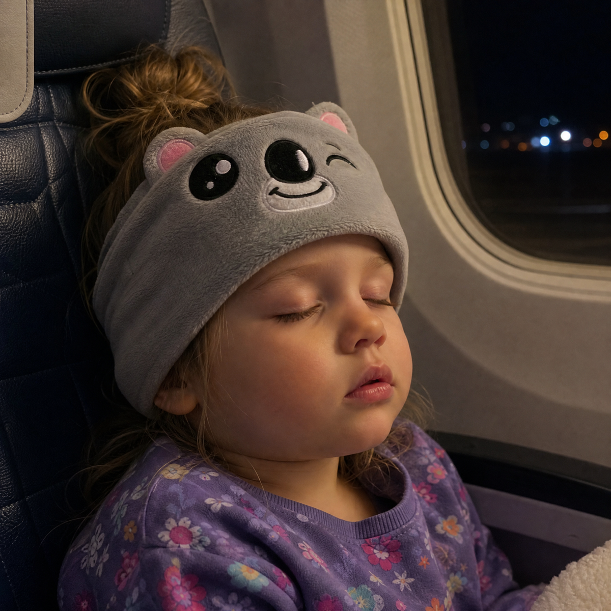👶🏻 A soft sleep headband designed for children, toddlers, and adults—perfect for long-haul flights. Help your child fall asleep peacefully and enjoy a worry-free trip.