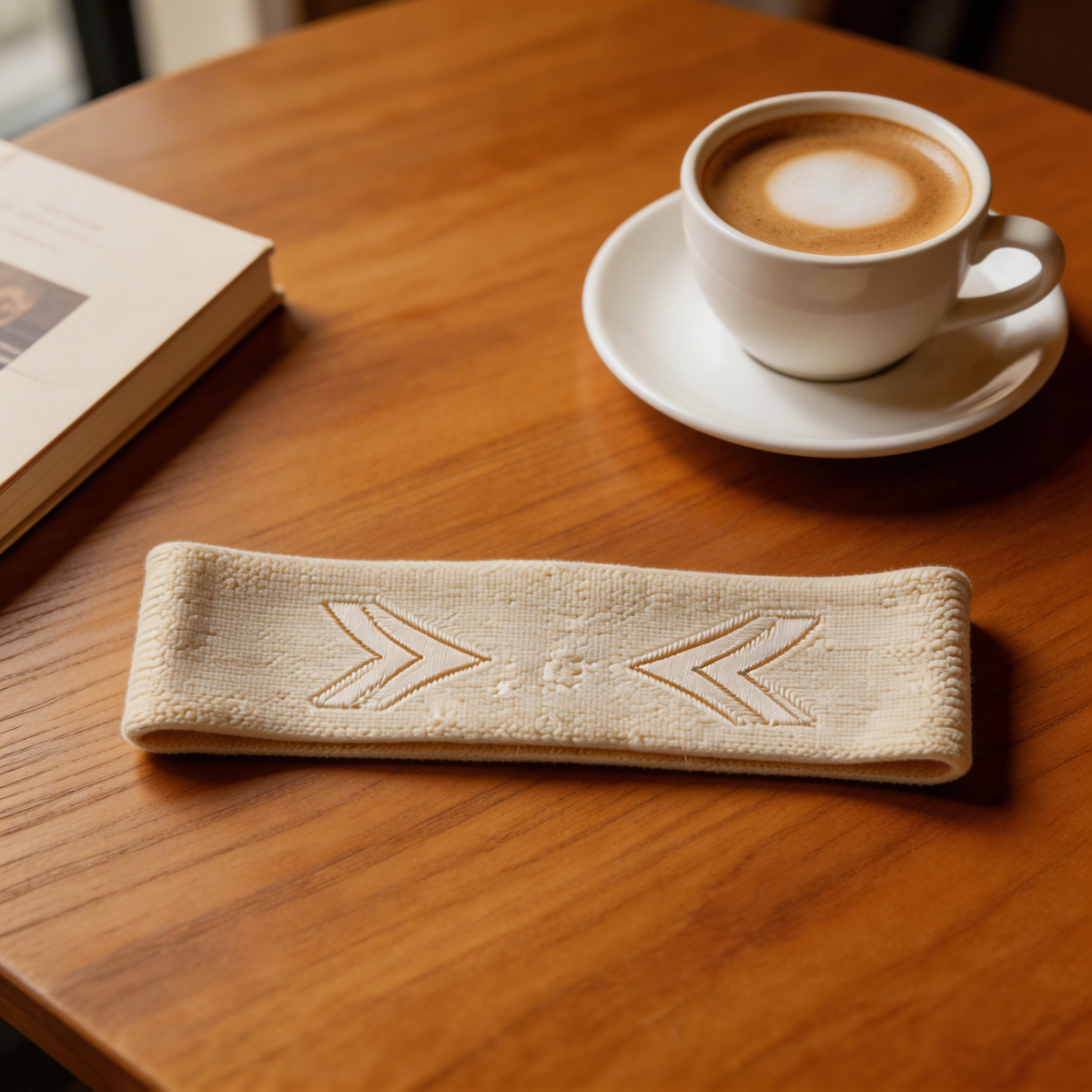 Arrow Embroidered Yoga Headband – Soft Cotton for Active Lifestyles  Elevate Your Workout Style